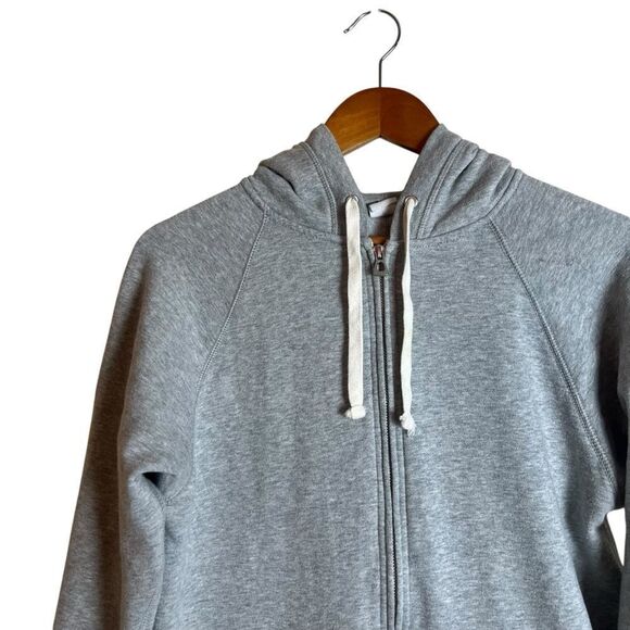 Gap grey fleece raglan sleeve zip up hoodie - Picture 2 of 7